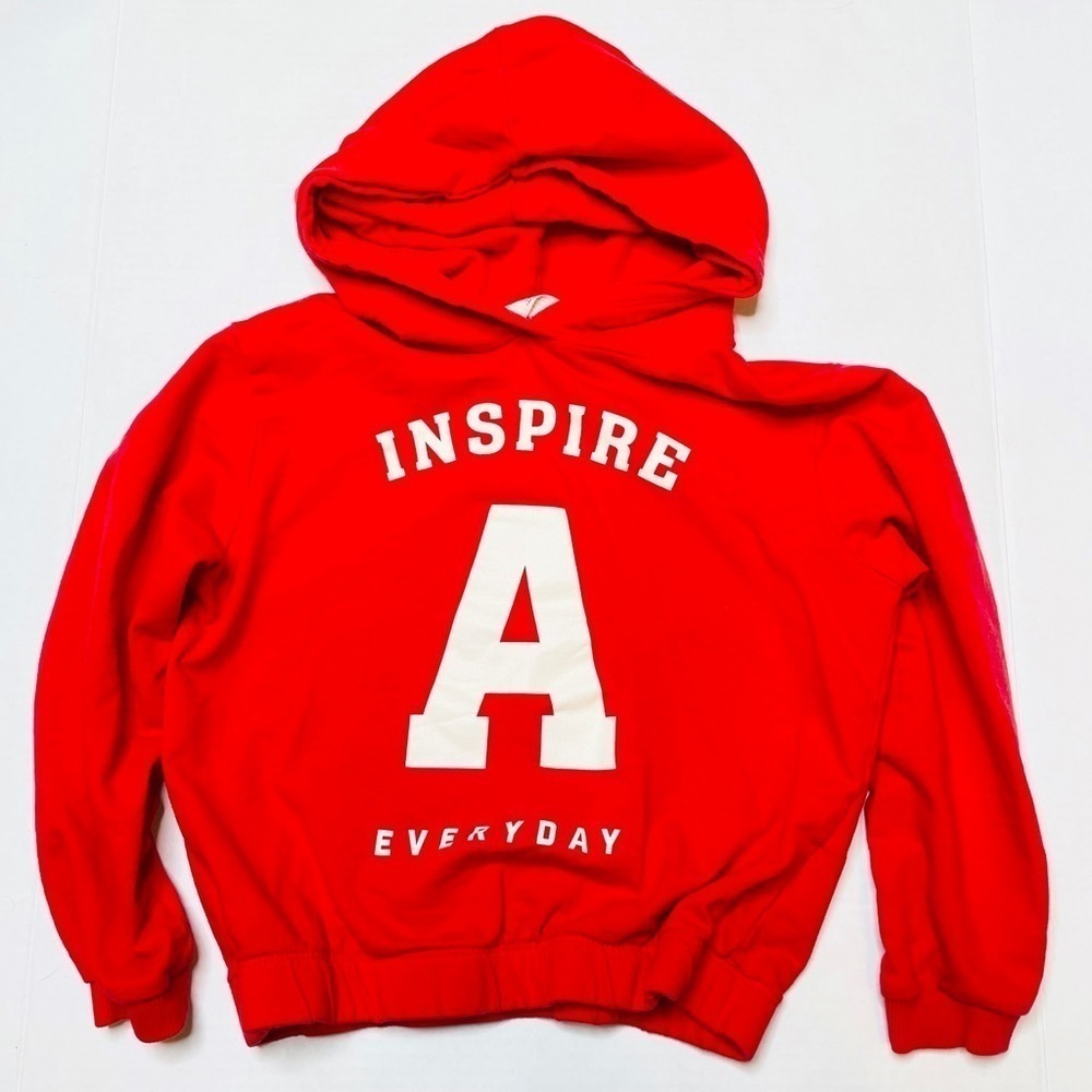 H&M Kid’s Red Inspire Everyday Sporty Long Sleeve Pullover Hoodie Size 5T/6